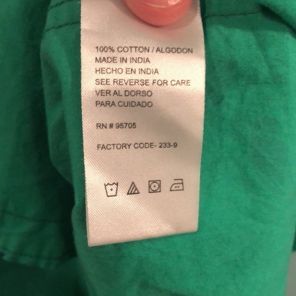 Plugg size large button down shirt green with parrot graphics - Picture 8 of 12